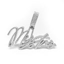 Custom "Mystro" Moissanite Pendant 925 Silver