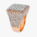 Iced Emerald-cut Grid Ring