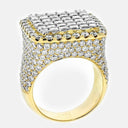 Iced Emerald-cut Grid Ring