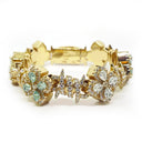 gold barbwire bracelet