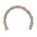 diamond clustered bracelet