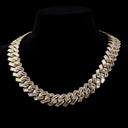 18mm Moissanite Baguette Cuban Prong Chain