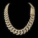22mm Raised Pear Cut Cuban Chain