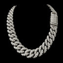 22mm Raised Pear Cut Cuban Chain
