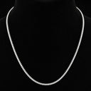 Diamond tennis necklace on a black background 3mm