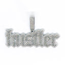 iced out hustler pendant