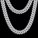 silver lavish cuban chain