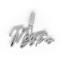 Custom "Mystro" Moissanite Pendant 925 Silver