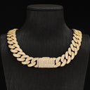 gold Baguette Cuban chain thick big