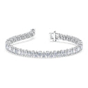 Diamond bracelet on a white background