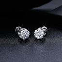 100kgems cluster earrings