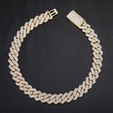 1 gold moissanite chain necklace