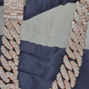 22mm Raised Pear Cut Cuban Chain