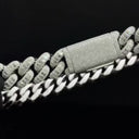 20mm Moissanite 2 Row Baguette Miami Cuban Chain