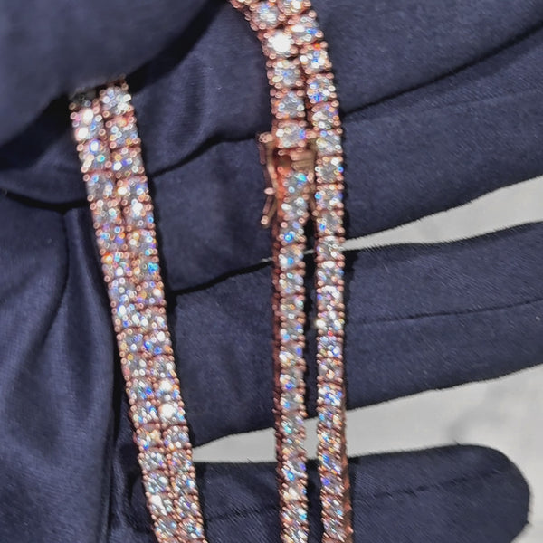 tennis bracelet lab diamonds 4mm