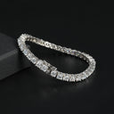 5mm Tennis Bracelet VVS Moissanite 925 Silver